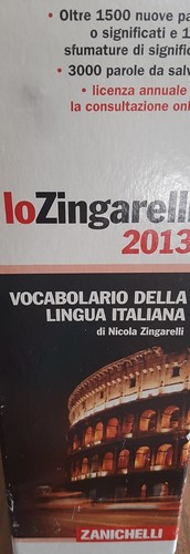 Dizionario italiano zingarelli - dizionario,