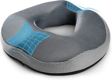 Ciambella per Sedersi, Cuscino Sedia Ufficio in Memory Foam, Ciambella Antidecub