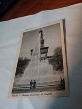 Milano Fontana Luminosa Al Castello Viaggiata 1924