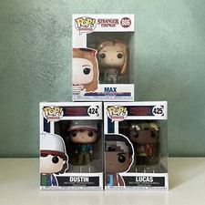 Funko POP! Television Stranger Things #424 Dustin, #425 Lucas, #806 Max