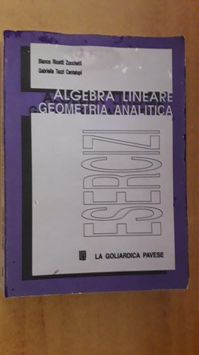 Libro algebra lineare - algebra,
