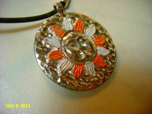 Ciondolo sole nichel free - ciondolo,
