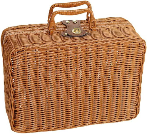 Scatola picnic intrecciata - scatola,