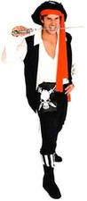 Taglia unica Costume Travestimento Carnevale Halloween Pirata Corsaro I.3842