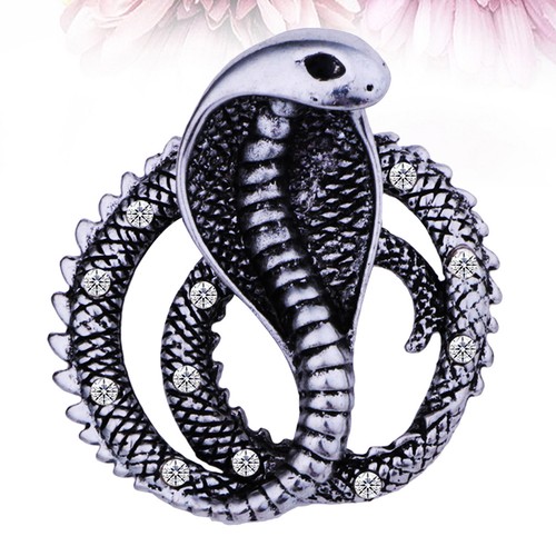 Snake serpent brooch vintage - snake,