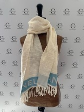 Chanel Sciarpa in Puro Cashmere - Colore Bianco Panna Reversibile