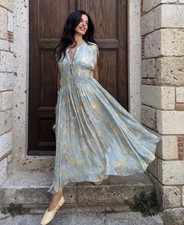 Abito lungo stampato floreale