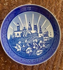 Piatto da collezione Royal Copenhagen 7" "Copenhagen Christmas" 2008 in scatola