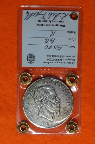 Lire 1871 zecca roma - lire,