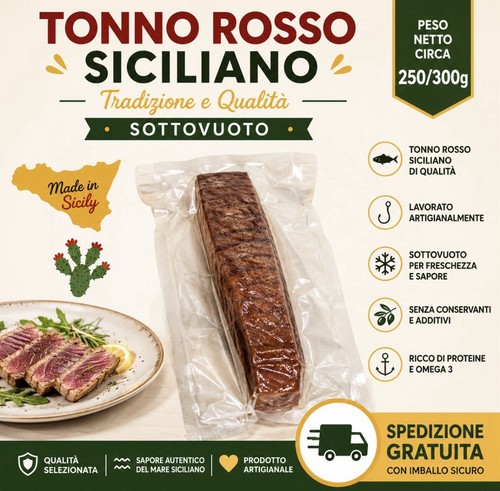 Bottarga tonno 280g300gr - bottarga, di
