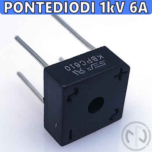 Ponte diodi 1000v 6a - ponte, di