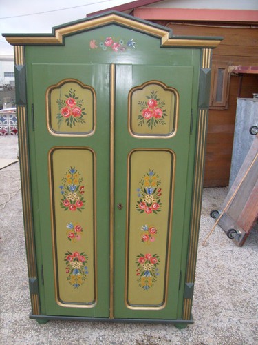 Armadio tirolese dipinto - armadio,