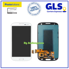 DISPLAY LCD+ TOUCH SCREEN per SAMSUNG GALAXY S3 i9300 SCHERMO VETRO BIANCO