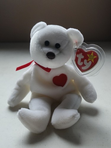 Valentino bear beanie baby - valentino,
