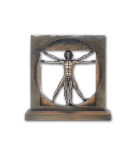 Statua uomo vitruviano - uomo, in