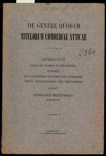 Genere quondam - de,