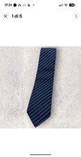 BURBERRY Silk Tie ITALY Navy