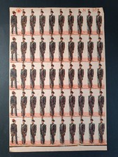 Foglio CARABINIERI numero 36 soldatini marca stella