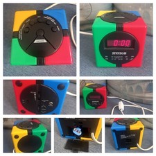 Vintage Sveglia Radio Cubo