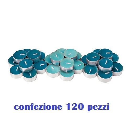 Set 120 pezzi candele blu - pezzi,