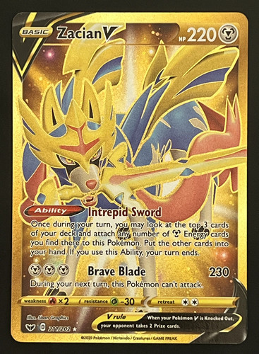 Zacian 211 202 gold - 🇬🇧,