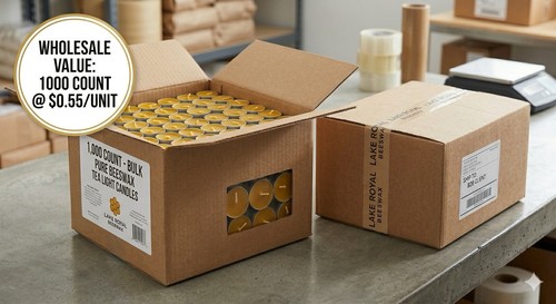 1000 candele da tè in cera