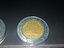 MONETA DA 500 LIRE 70° ISTAT