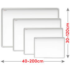 ALLboards Lavagna Bianca Magnetica con Cornice Allu Scrivibile [12xDIMENSIONI]