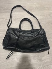 borsa grande balenciaga le city nera tracolla mano archivio vintage rara pelle
