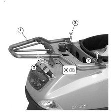Chrome luggage rack Givi SR105