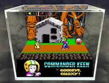 Commander Keen 4 - Diorama 3D Cubo fatto a mano - Videogiochi - Shadowbox