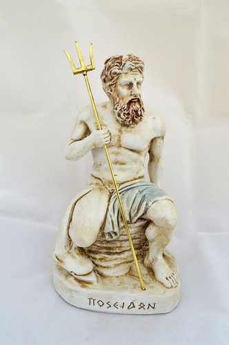 Statua scultura poseidone - statua,
