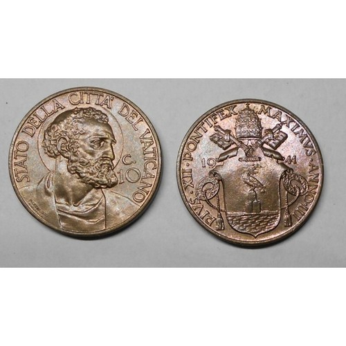 Vaticano centesimi dal 1929 - 10,