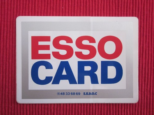Autocollant vintage esso card - autocollant,