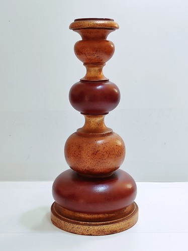 Torciere legno oro antico - in,