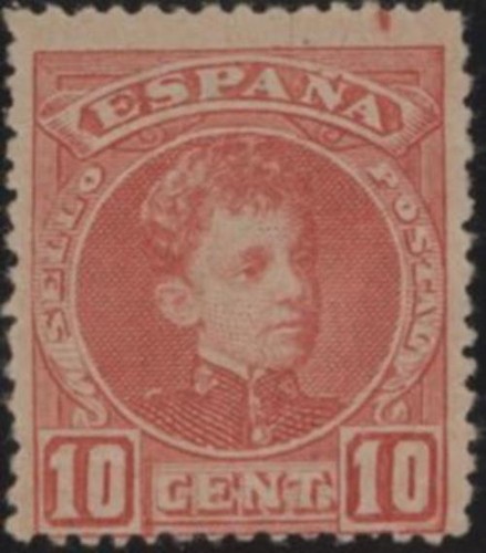 Spagna 1909 alfonso - re,