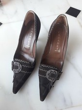 Scarpe Decolte Donna Casadei Vintage Camoscio