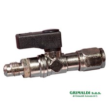 RUBINETTO PER BOMBOLA R32 - R290 ATTACCO 1/2 SX ACME USCITA 1/4
