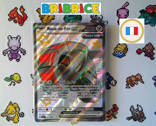 Carte pokemon roue fer ex - carte, roue-de-fer