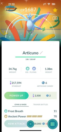 Shiny articuno special - shiny,