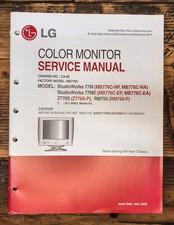 LG StudioWorks 77M 77ME Z776S Monitor Manuale di servizio *Originale*