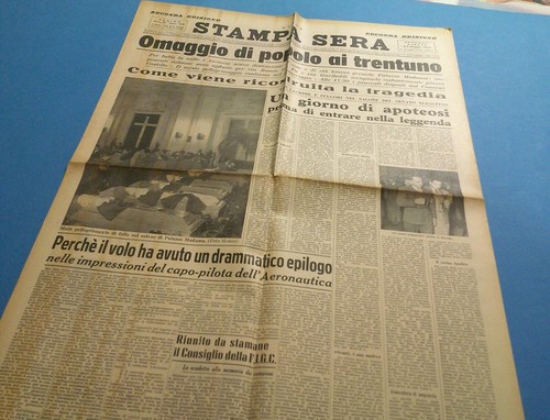 Stampa sera 1949 tragedia di - stampa,
