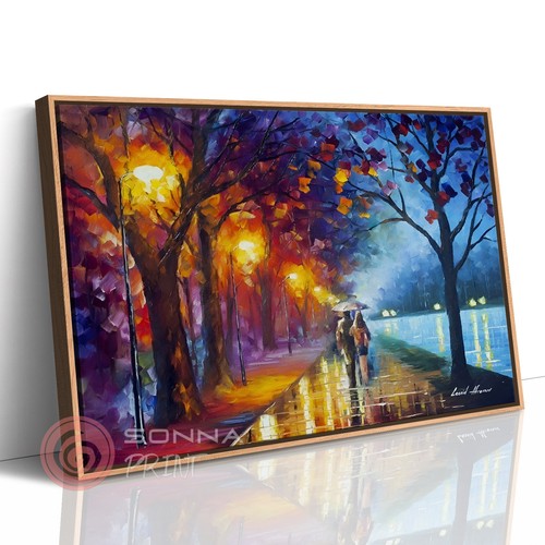 Leonid afremov park alley lake - leonid,