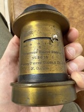 #3 Perfection Obiettivo Rapido Rettilineare in Ottone n. 3015 Fornitura Foto Verde F/5 N.O