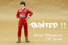 Figura pilota Gilles Villeneuve Ferrari F1 per Tameo, Bosica, MFH 1:18