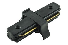 Connettore giunto dritto innesto binario elettrificato faro led manuale nero