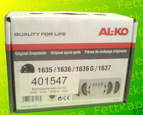 Kit ganasce freno 1635 - kit, al-ko