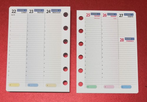 Ricarica calendario