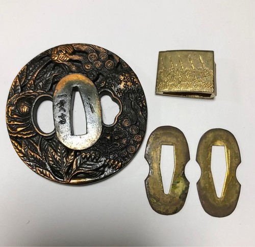 Tsuba tosogu giapponese set - tosogu,