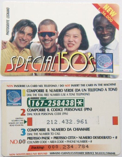 Italy phone card special - card,